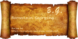 Bornstein Georgina névjegykártya