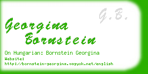 georgina bornstein business card